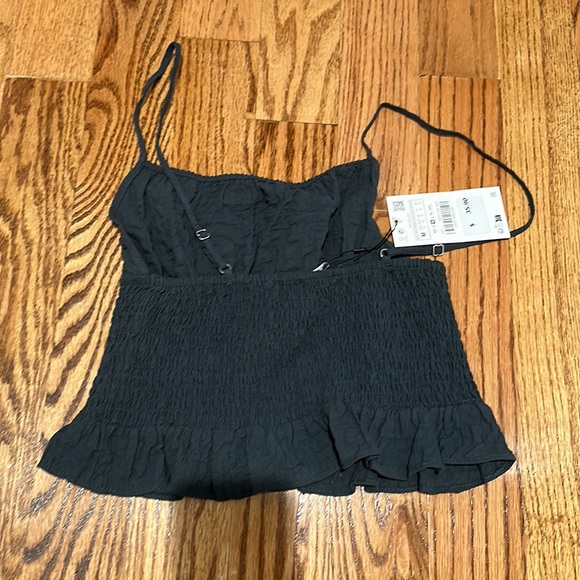 Zara Textured Top Anthracite Grey - Picture 4 of 5